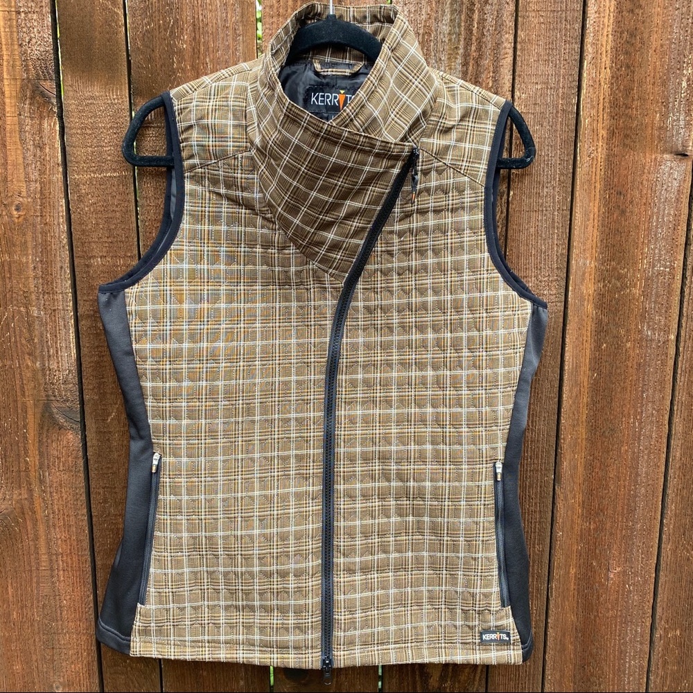 Kerrits Brown Plaid Vest